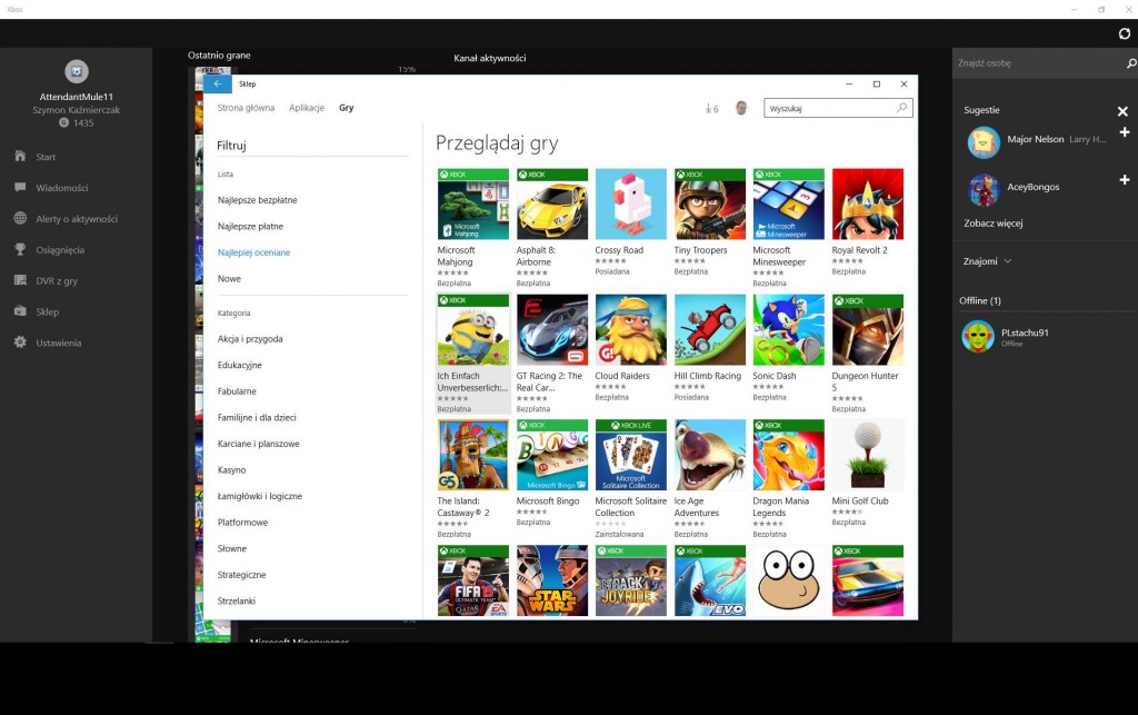Aplikacja XBOX - GameBy.pl