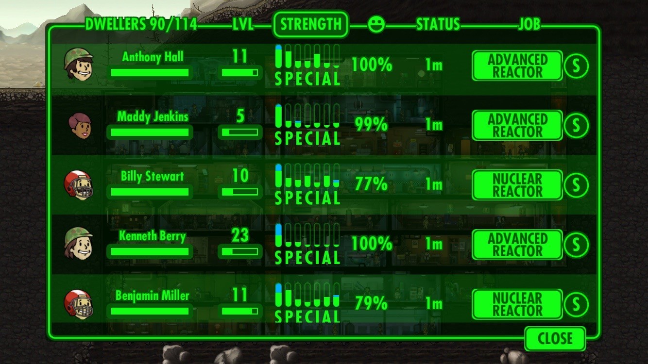 fallout shelter game critical hits