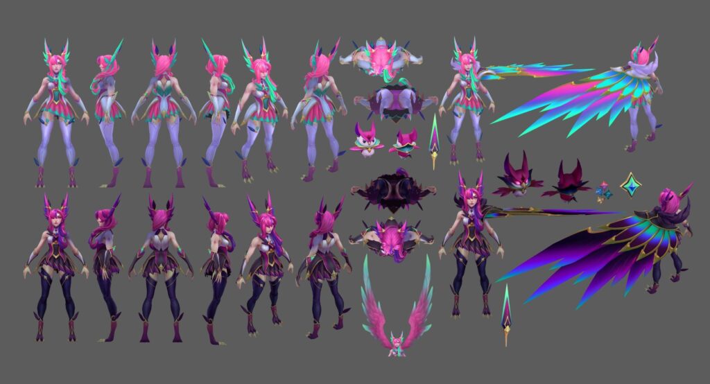 Model postaci Star Guardian Xayah