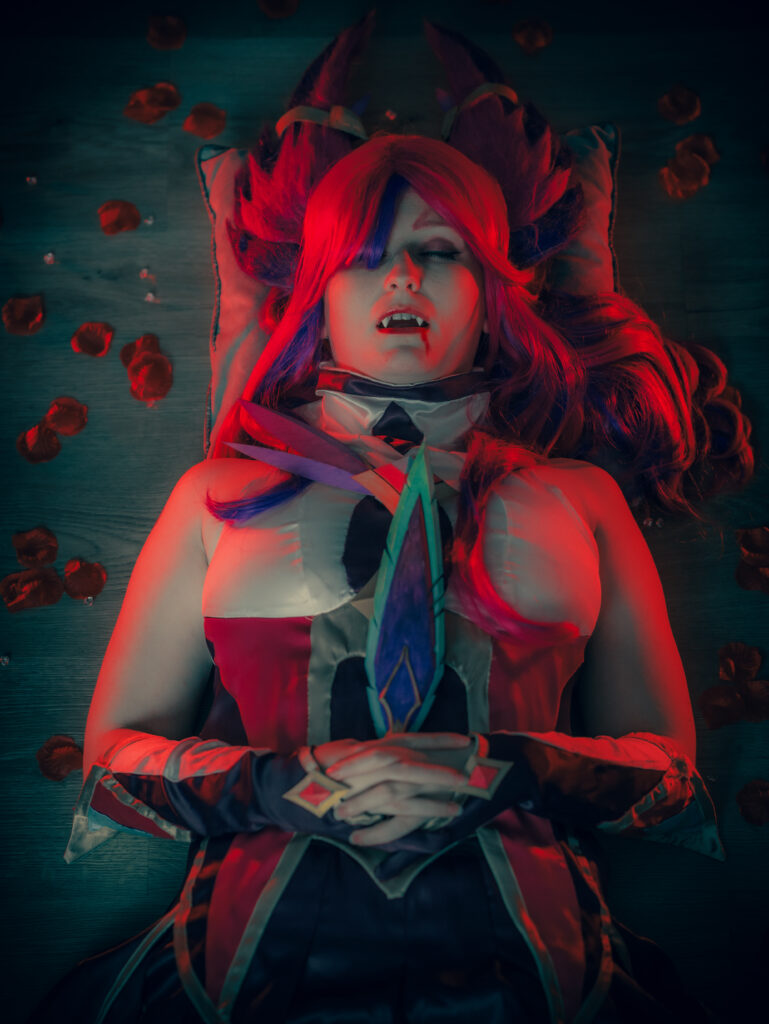 Cosplay Xayah na Halloween