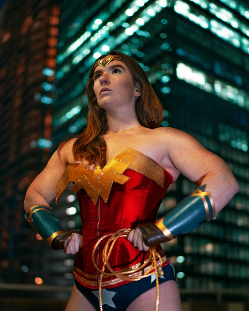 Crossover w cosplayu - wonder woman