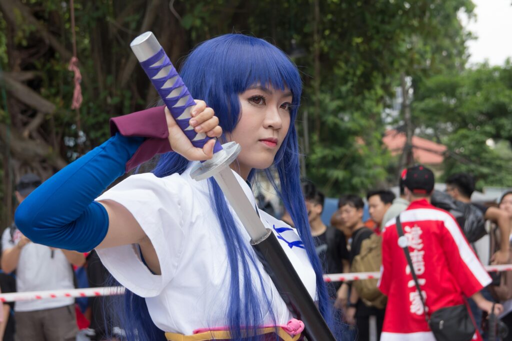Cosplay z mieczem